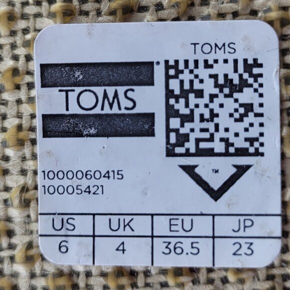 Toms Classic University Red Stripe Canvas Espadrille Slip On Flats 6 - Picture 8 of 9